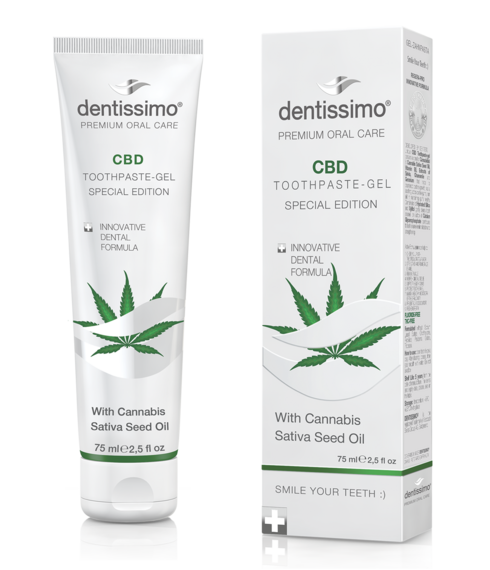 TOOTHPASTE-GEL CBD WITH CANNABIS SATIVA SEED OIL
