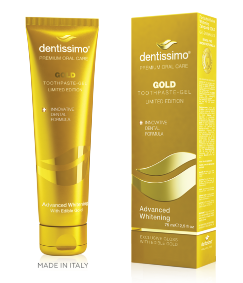 Паста-гел за зъби ADVANCED WHITENING GOLD ITALY