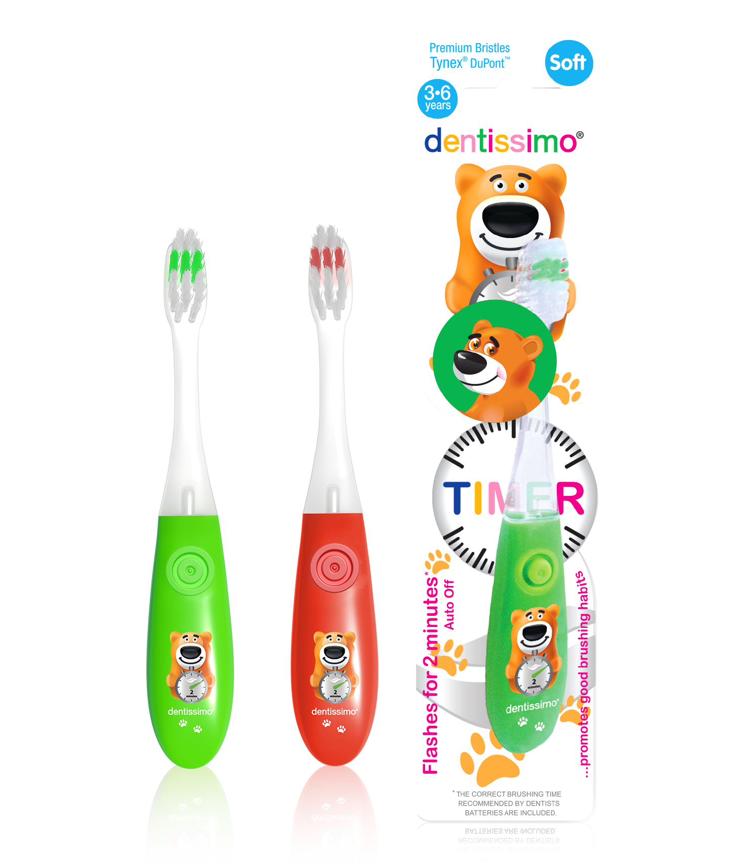 Зубная щетка для ребенка 3 лет